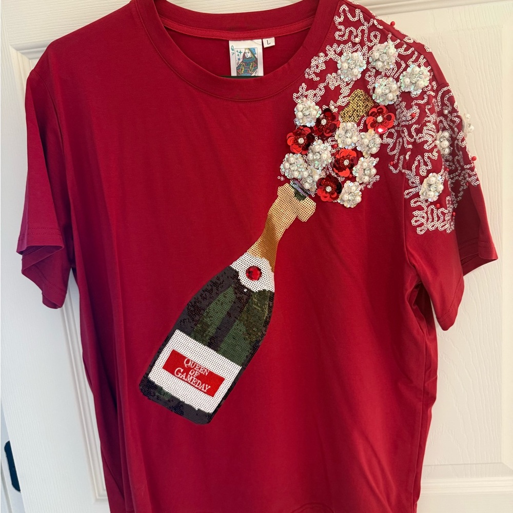 Queen of Sparkles Popping Champagne Shirt